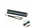 110-lumen rechargeable recycled aluminum flashlight colour navy-blue