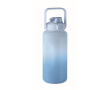 Leakproof RPET bottle with straw and flip-top lid 2L colour royal blue