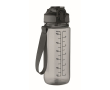 RPET drip-proof bottle with straw and flip-top lid 700 ml colour transparent grey