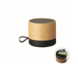 Wireless speaker with bamboo and ABS casing 3W colour wood