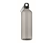 Translucent RPET bottle with carabiner 750ml colour transparent grey