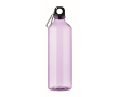 Translucent RPET bottle with carabiner 750ml colour transparent violet