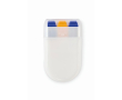 Body paint stick with different flags in case colour blue