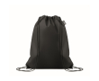 RPET non-woven drawstring backpack bag 80 g/m² colour black