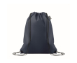 RPET non-woven drawstring backpack bag 80 g/m² colour blue