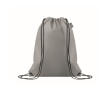 RPET non-woven drawstring backpack bag 80 g/m² colour grey