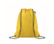RPET non-woven drawstring backpack bag 80 g/m² colour yellow