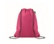 RPET non-woven drawstring backpack bag 80 g/m² colour fuchsia