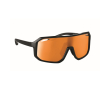 Sports sunglasses with mirrored UV400 lenses colour orange