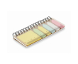 Compact ring-bound notes set with assorted sticky notes colour beige