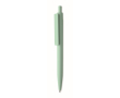 Corporate recycled plastic pen with blue ink colour mint green