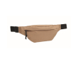 RPET 600D polyester waist bag with zippers colour khaki