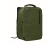 RPET polyester cabin backpack with trolley strap 15'' colour dark green