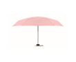 Wind-resistant manual umbrella with matching sleeve Ø90 colour pink