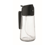 2-in-1 glass oil dispenser with cap 450ml colour black