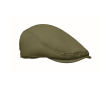 Cotton beret-style cap with metal buckle 235 g/m² colour military green