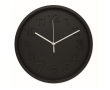 Matte-finish wall clock with silent movement colour black