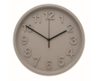 Matte-finish wall clock with silent movement colour grey