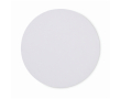 Non-slip polyester mouse pad 21 cm colour white