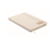 Notebook with RPET polyester cover and 192 pages A5 colour off white
