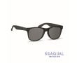 UV400 sunglasses with SEAQUAL® frame and black lenses colour black