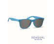 UV400 sunglasses with SEAQUAL® frame and black lenses colour turquoise