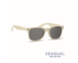 UV400 sunglasses with SEAQUAL® frame and black lenses colour beige