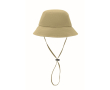 Foldable waterproof nylon bucket hat UPF50+ colour khaki