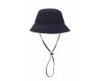 Foldable waterproof nylon bucket hat UPF50+ colour navy-blue