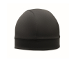 Breathable and lightweight polyester sports beanie colour black