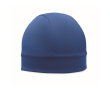 Breathable and lightweight polyester sports beanie colour blue