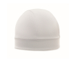 Breathable and lightweight polyester sports beanie colour white
