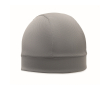 Breathable and lightweight polyester sports beanie colour grey