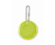 Round reflective PVC keychain for customization colour neon yellow