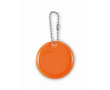 Round reflective PVC keychain for customization colour neon orange
