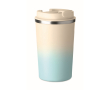 Leakproof stainless steel tumbler with lid 350 ml colour light blue