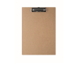 Lightweight cardboard clipboard with metal clip A4 colour beige