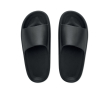 Unisex plastic flip-flops for beach and events colour black