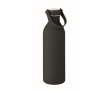 Stainless steel bottle with rubber finish 500ml colour black