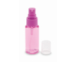 Body spray bottle with pump and cap 30 ml colour transparent pink
