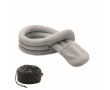 Roll-up polyester travel pillow with cover colour grey