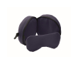 2-in-1 travel pillow with built-in eye mask colour blue