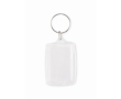 Classic acrylic keyring with full-colour paper insert colour transparent