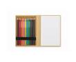 Kids’ drawing set with kraft paper and 12 colored pencils colour beige