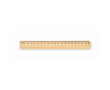 20 cm pine wood ruler with printed double scale colour wood