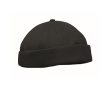 Docker-style cotton cap with mesh and buckle 260 g/m² colour black