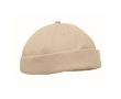 Docker-style cotton cap with mesh and buckle 260 g/m² colour beige