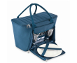 RPET picnic cooler bag for 2 with complete set colour blue