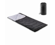 170T polyester sleeping bag with carry bag colour black