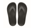 Customizable plastic beach flip-flops colour black